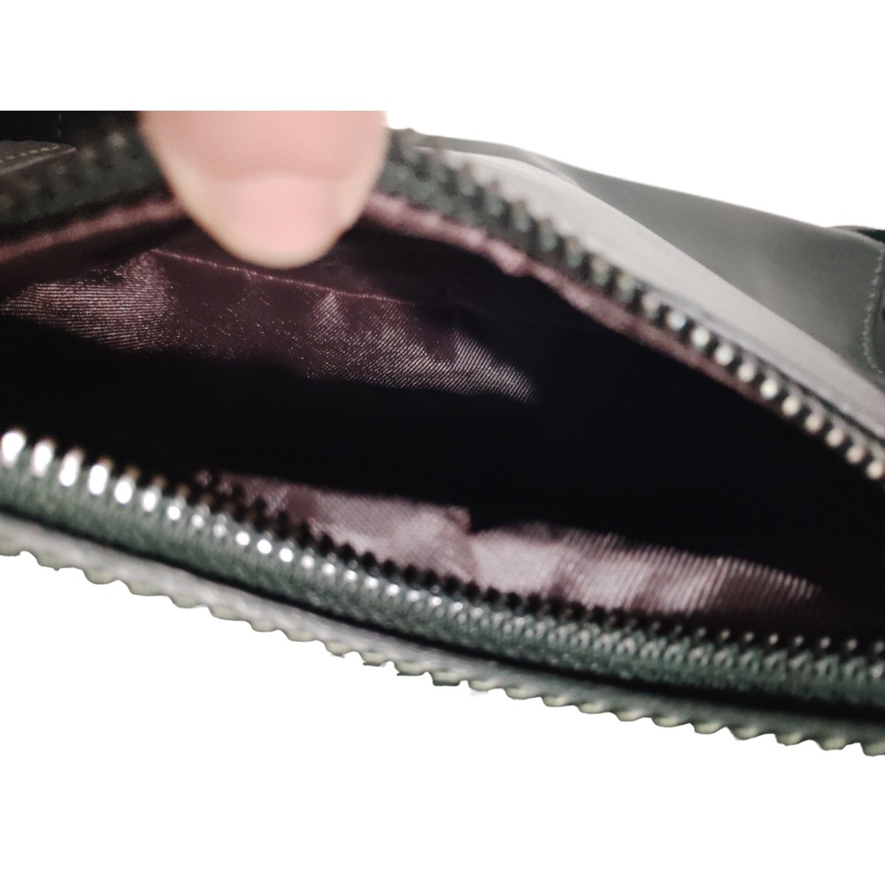 Mossimo Leather Laptop Tote Bag 13 inch Inside Messenger Bag Dark Green - Picture 14 of 14